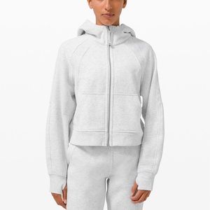 On the move scuba hoodie in gray. Brand new.